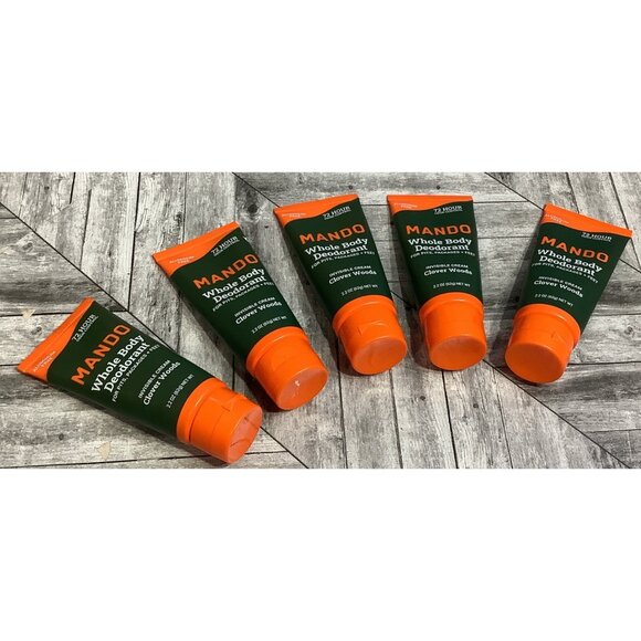 Mando Other - 5pk Mando Whole Body Deodorant  Clover Woods Scent Invisible Woods 2.2 Oz